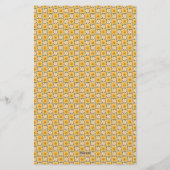 Retro Spring Hand Drawn Groovy Floral Check Notes Briefpapier (Achterkant)