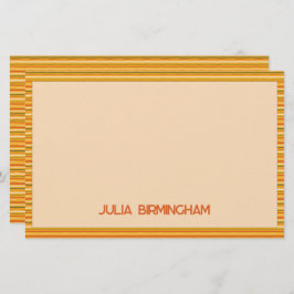 Retro Spring Hand Drawn Sunshine Striped  Briefpapier