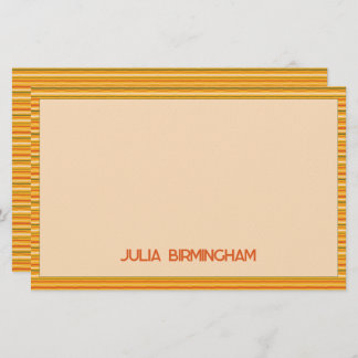 Retro Spring Hand Drawn Sunshine Striped Briefpapier