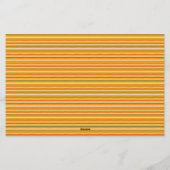 Retro Spring Hand Drawn Sunshine Striped  Briefpapier (Achterkant)