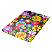 Retro spring hippie flower power badmat (Gekanteld)
