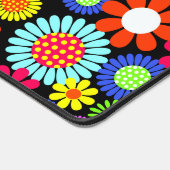 Retro spring hippie flower power bureaumat (Hoek)