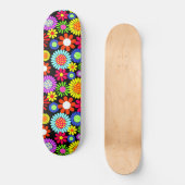 Retro spring hippie flower power persoonlijk skateboard (Voorkant)