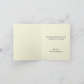 Retro Spring Strawberry Easter Folded Holiday Card Feestdagen Kaart (Binnen)