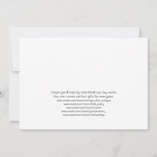 Retro Sprookje Halloween 🎃 Papieren poppen Bedank Bedankkaart (Achterkant)