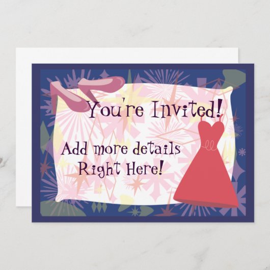 Retro Spunky Gal Kaart (Voorkant / Achterkant)