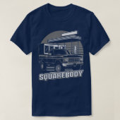 Retro Square Body Truck Squarebody  Klassiek T-shirt (Design voorkant)