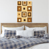 Retro Square op Canvas (Insitu (Slaapkamer))