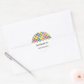 Retro Squares Bright Sticker (Envelop)
