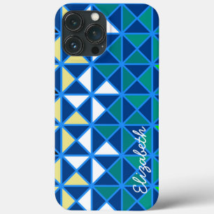 Retro Squares Modern Geometric Pattern Case-Mate iPhone Case