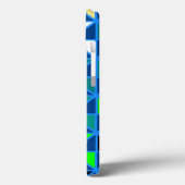 Retro Squares Modern Geometric Pattern Case-Mate iPhone Case (Achterkant / Links)