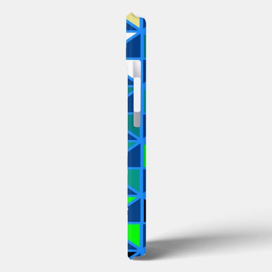 Retro Squares Modern Geometric Pattern Case-Mate iPhone Case (Achterkant / Links)