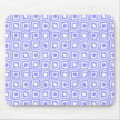 Retro Squares - Pastel Blue op White Muismat (Voorkant)
