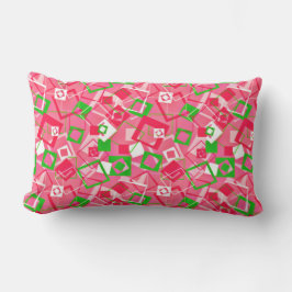 Retro Squares Patroon Buitenkussen