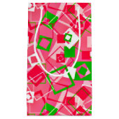 Retro Squares Patroon Klein Cadeauzakje (Voorkant)