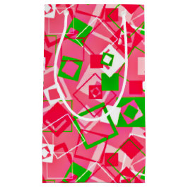 Retro Squares Patroon Klein Cadeauzakje