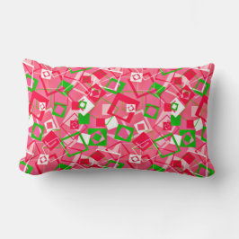 Retro Squares Patroon Kussen