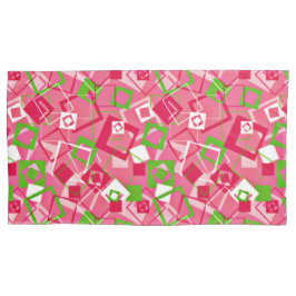 Retro Squares Patroon Kussensloop