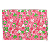 Retro Squares Patroon Kussensloop (Voorkant)