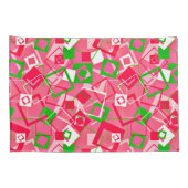 Retro Squares Patroon Kussensloop (Achterkant-Rechts)