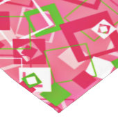 Retro Squares Patroon Lange Tafelloper (Hoek)