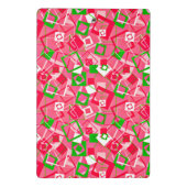 Retro Squares Patroon Mini Klembord (Achterkant)