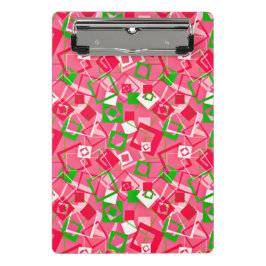 Retro Squares Patroon Mini Klembord