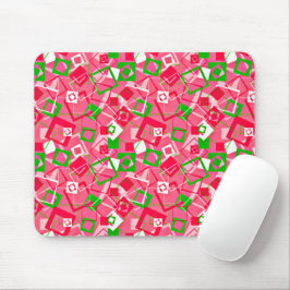 Retro Squares Patroon Muismat