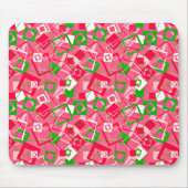 Retro Squares Patroon Muismat (Voorkant)