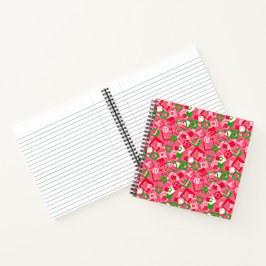 Retro Squares Patroon Notitieboek