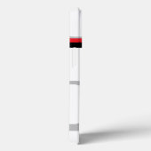 Retro Squares Patroon Red Grey Black White Case-Mate iPhone Case (Achterkant / Rechts)