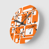 Retro Squares Ronde Klok (Hoek)