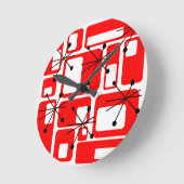 Retro Squares Ronde Klok (Hoek)