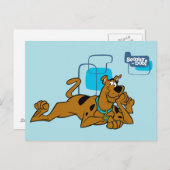 Retro Squares Scooby-Doo neer Briefkaart (Voorkant / Achterkant)