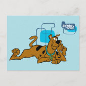 Retro Squares Scooby-Doo neer Briefkaart (Voorkant)