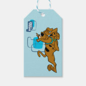 Retro Squares Scooby-Doo neer Cadeaulabel (Voorkant)