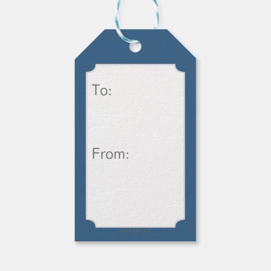 Retro Squares Scooby-Doo neer Cadeaulabel (Achterkant)