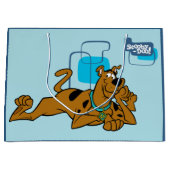 Retro Squares Scooby-Doo neer Groot Cadeauzakje (Voorkant)