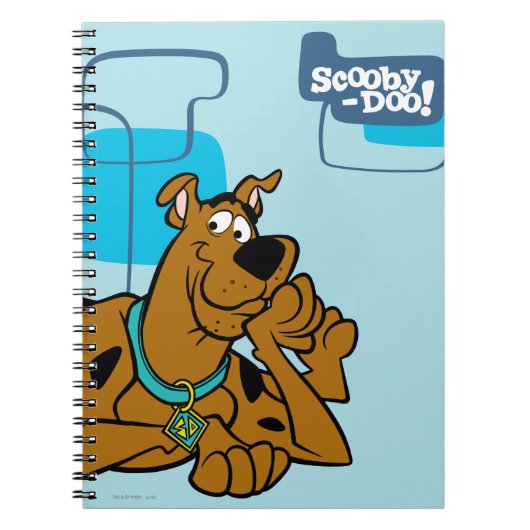 Retro Squares Scooby-Doo neer Notitieboek (Voorkant)