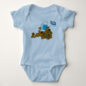 Retro Squares Scooby-Doo neer Romper (Voorkant)