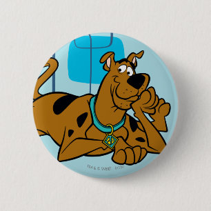 Retro Squares Scooby-Doo neer Ronde Button 5,7 Cm