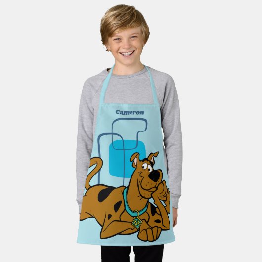 Retro Squares Scooby-Doo neer Schort (Gedragen)