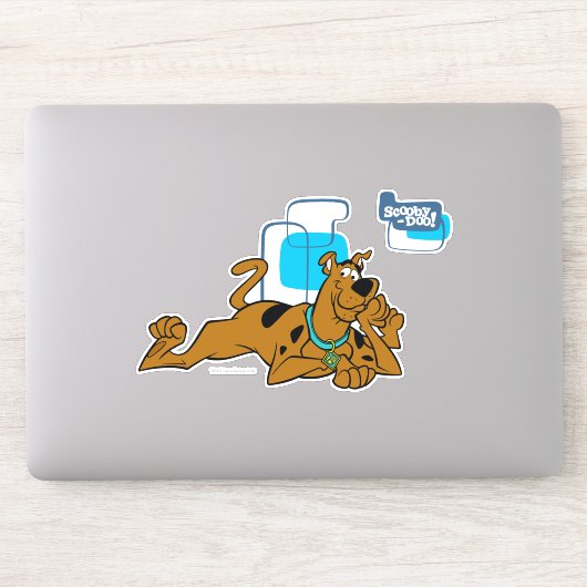 Retro Squares Scooby-Doo neer Sticker (Computer)