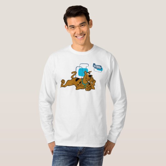 Retro Squares Scooby-Doo neer T-shirt (Voorkant volledig)