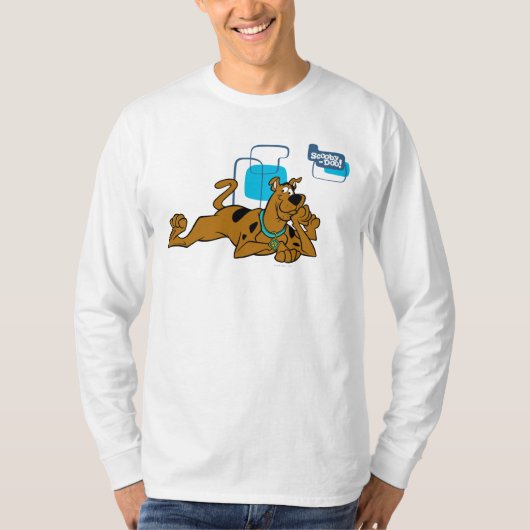 Retro Squares Scooby-Doo neer T-shirt (Voorkant)