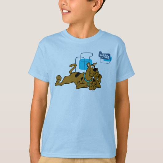 Retro Squares Scooby-Doo neer T-shirt (Voorkant)