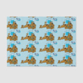 Retro Squares Scooby-Doo neer Tissuepapier (Voorkant)