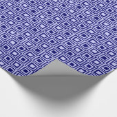 Retro Squares - Shades of Blue Cadeaupapier (Hoek)