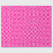 Retro Squares - Shades of Pink Cadeaupapier (Vlak)