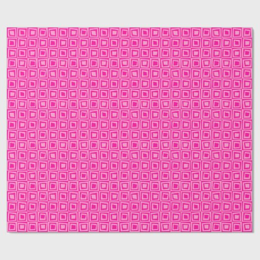 Retro Squares - Shades of Pink Cadeaupapier (Vlak)